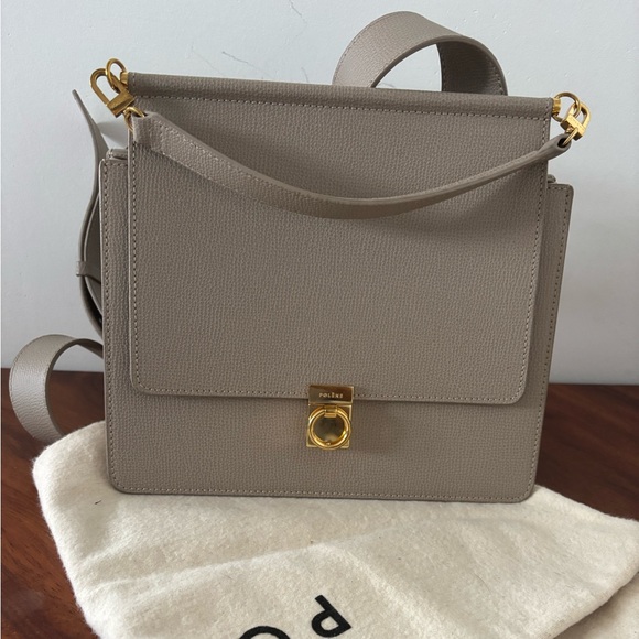 Polene Número Sept Taupe Crossbody Bag - Picture 3 of 12